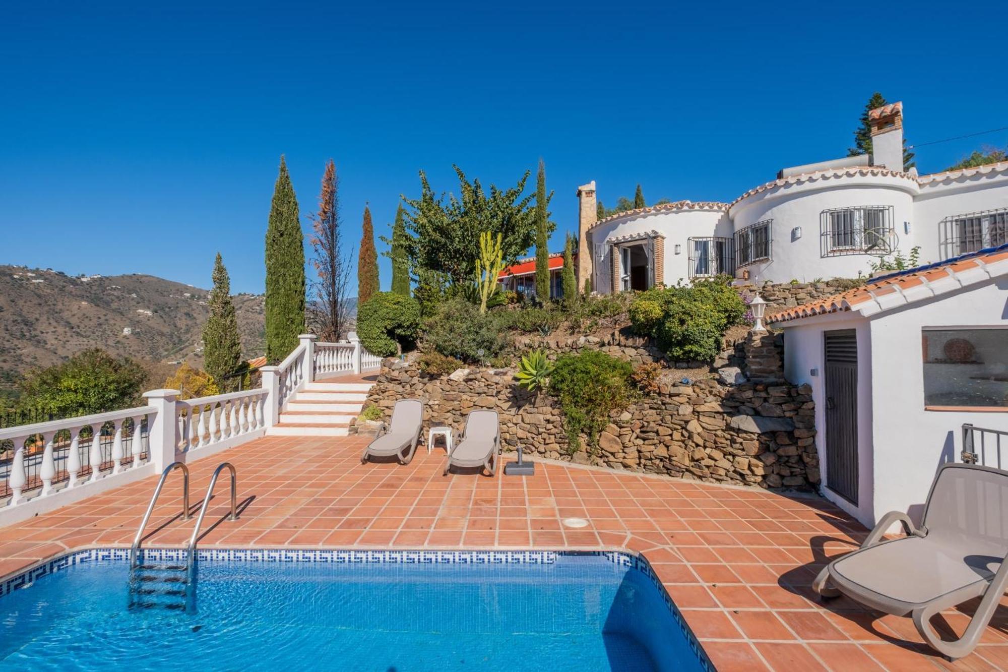 Casa La Siesta Villa With Magical View Own Pool Málaga Exteriör bild