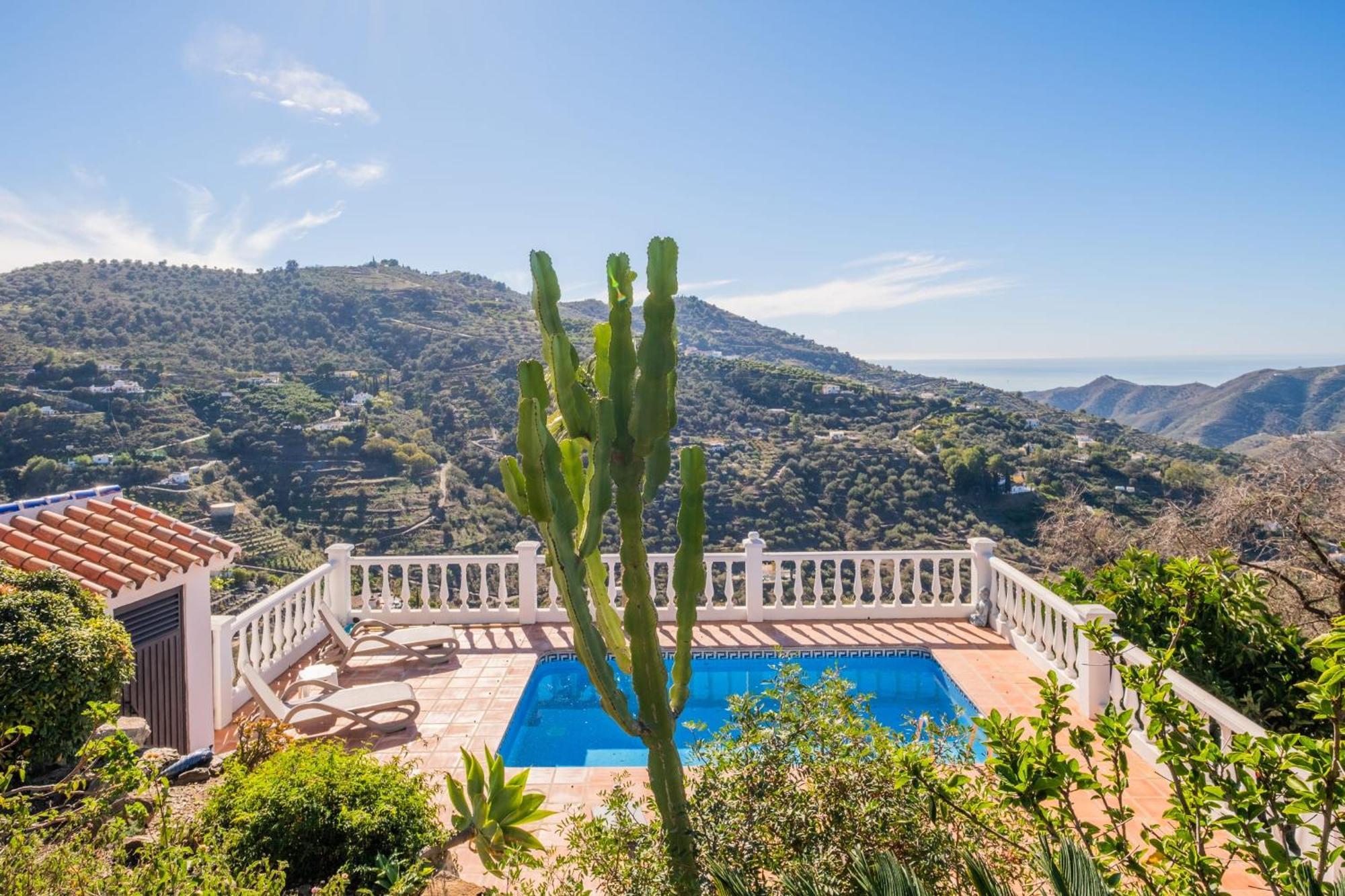 Casa La Siesta Villa With Magical View Own Pool Málaga Exteriör bild